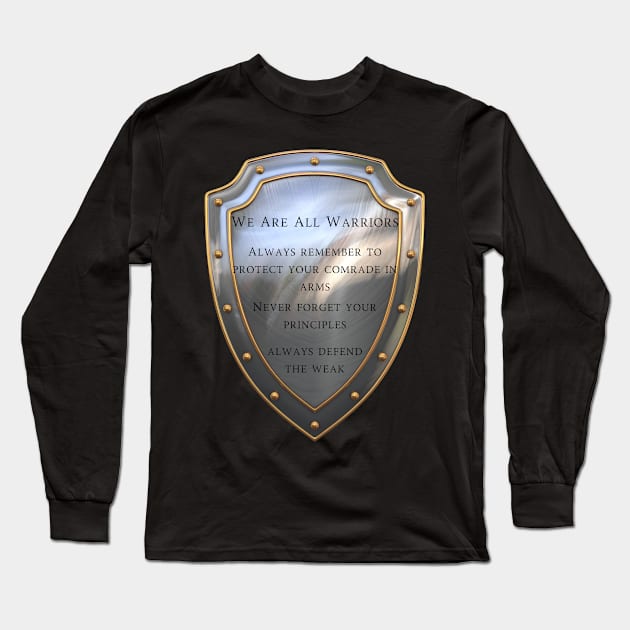 Shielded Honor Long Sleeve T-Shirt by MagicTrick